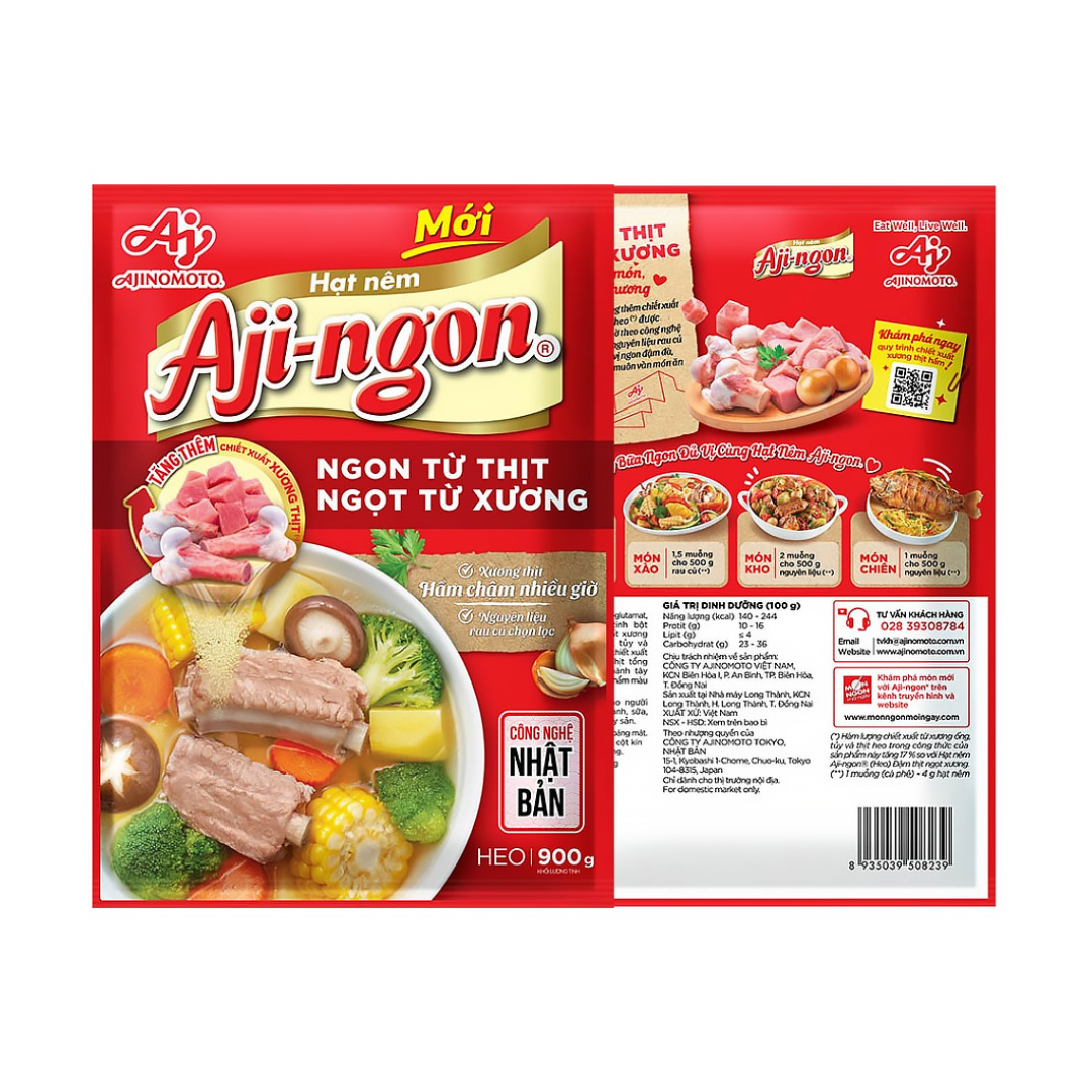 Hạt nêm Aji-ngon® Heo 900g