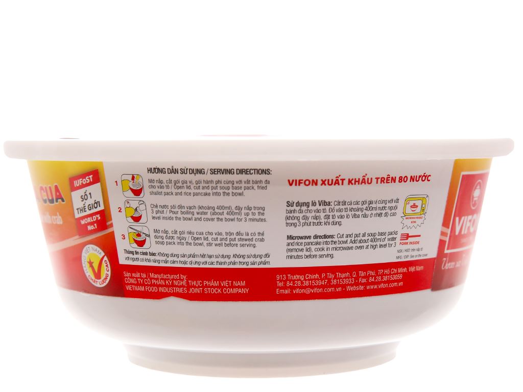 Bánh Đa Cua Vifon Tô 125g