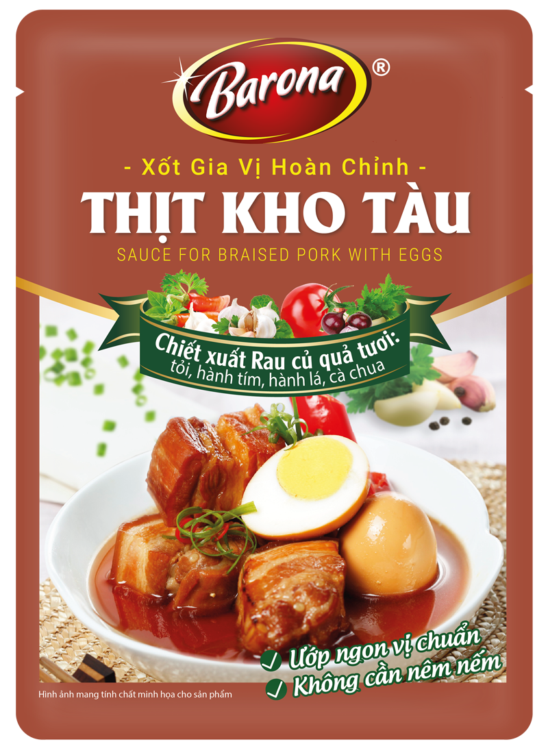 Xốt Gia Vị Hoàn Chỉnh Barona - Thịt Kho Tàu 80g