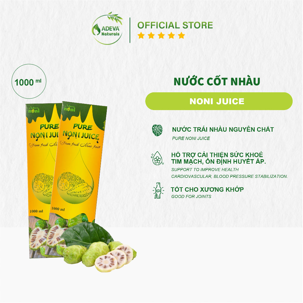 Nước Cốt Trái Nhàu Nguyên Chất Adeva Noni 1 Lít