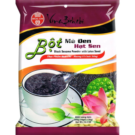 Bột Mè Đen Hạt Sen Có Đường 350g | Black Sesame Powder with Lotus Seed