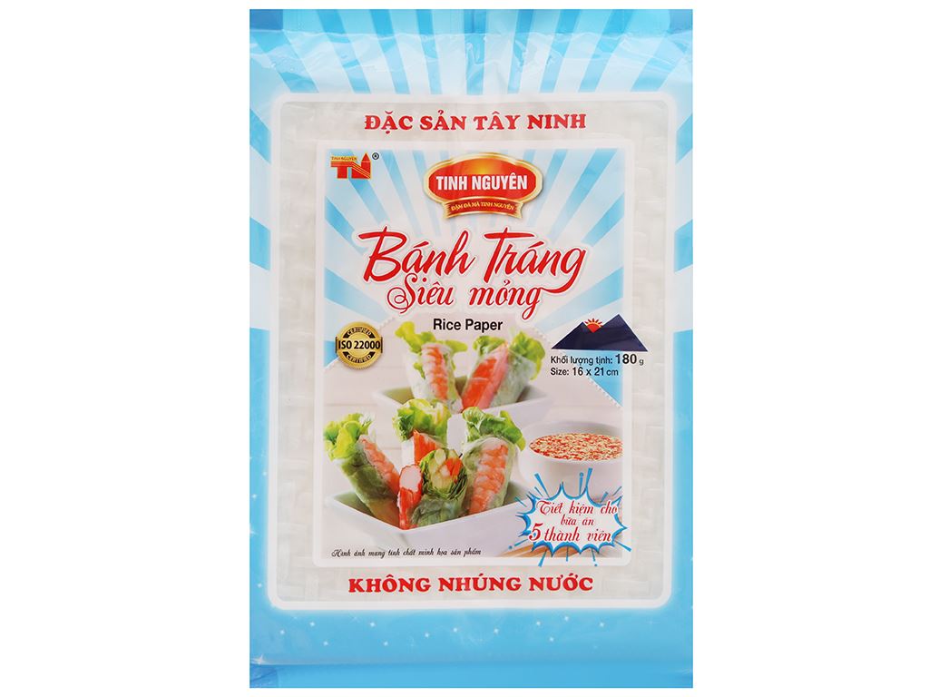 Bánh Tráng Không Nhúng Tinh Nguyên  180g