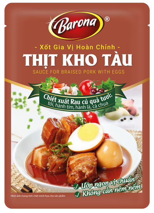 Xốt Gia Vị Hoàn Chỉnh Barona - Thịt Kho Tàu 80g