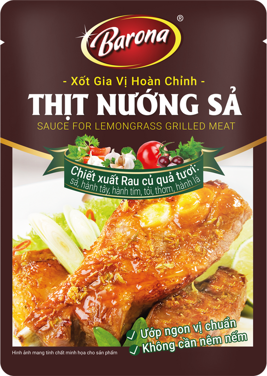 Xốt Gia Vị Hoàn Chỉnh Barona - Thịt Nướng Sả 80g