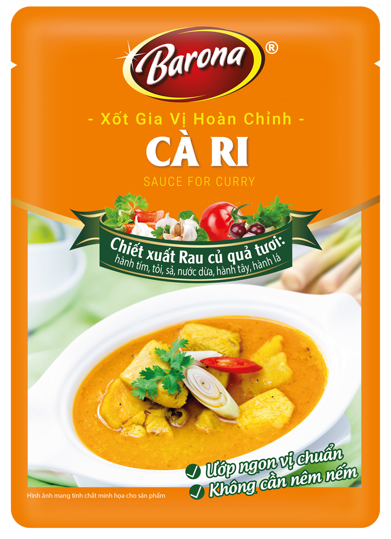 Xốt Gia Vị Hoàn Chỉnh Barona - Cà Ri 80g