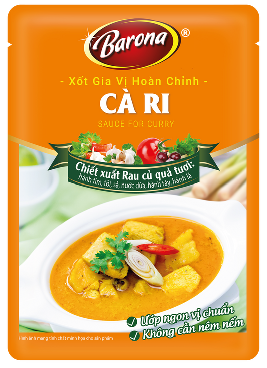 Xốt Gia Vị Hoàn Chỉnh Barona - Cà Ri 80g